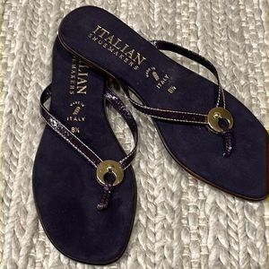 Purple/Deep Plum Italian Shoemaker Sandals Sz 8.5